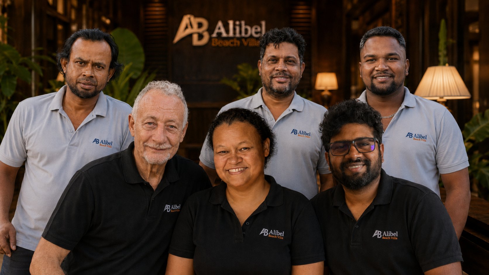 The AliBel Beach Villa family and team